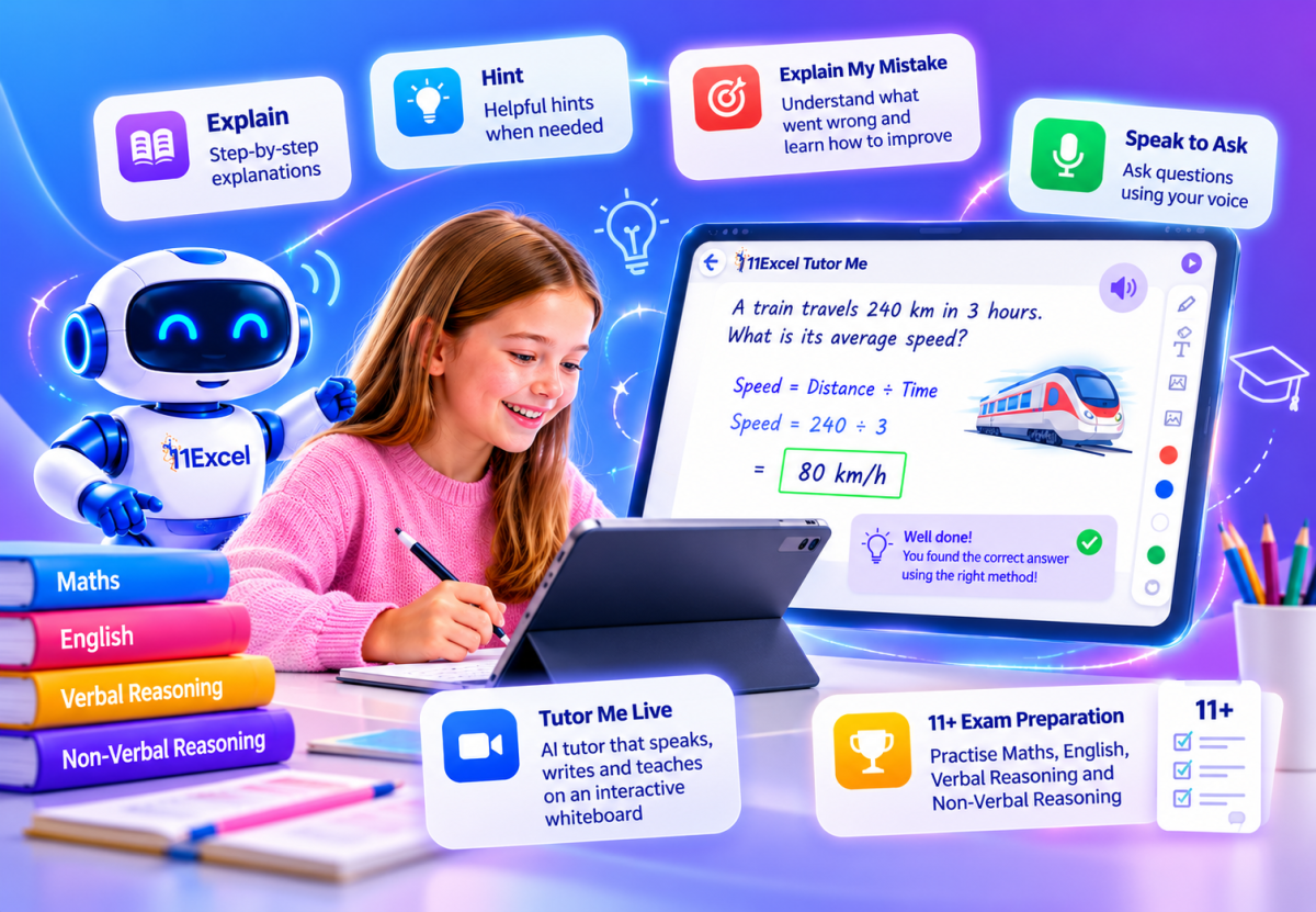 Your Child's Personal AI Tutor for 11+ Success
